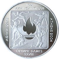 Реверс монеты "Игры XXVIII Олимпиады"