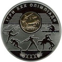 Реверс монети "Ігри ХХХ Олімпіади"